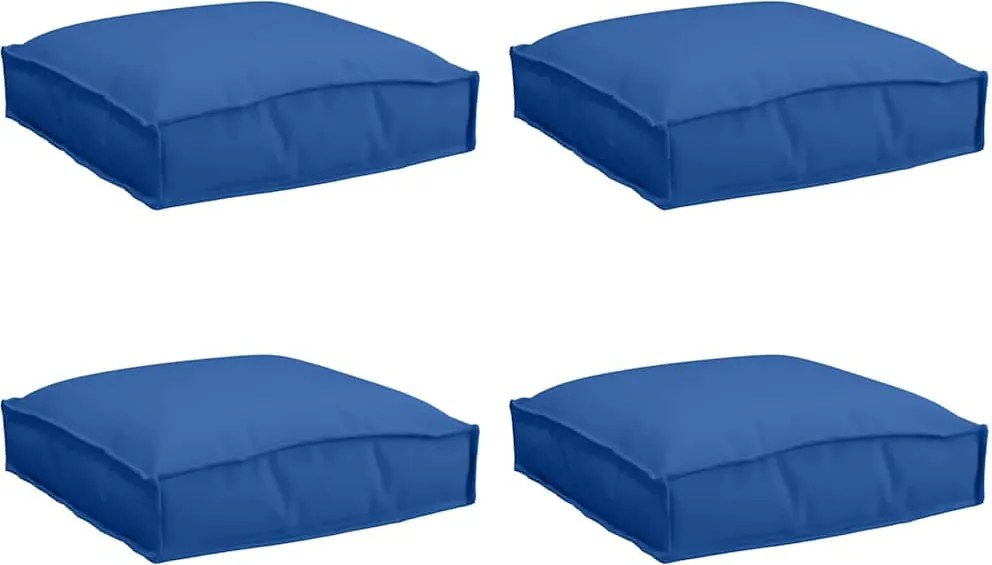 vidaXL Pernă 4 pcs Albastru regal 40 x 40 x 8 cm Material Oxford