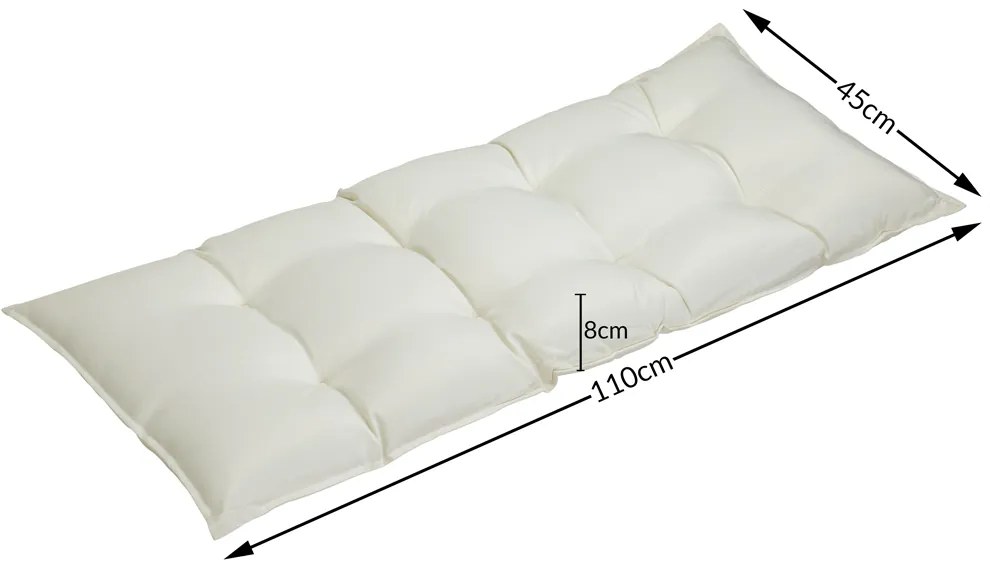 Deuba Perna de banca 110x45x8cm - culoare crem