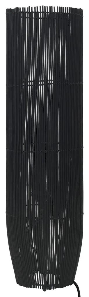 vidaXL Lampă de podea, negru, 52 cm, răchită, e27