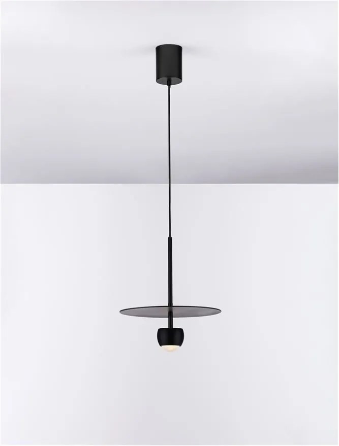 Pendul LED stil minimalist EDEM negru