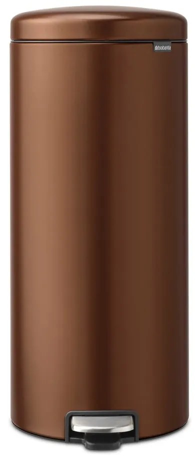 Coș de gunoi bronz cu pedală din oțel 30 l NewIcon – Brabantia