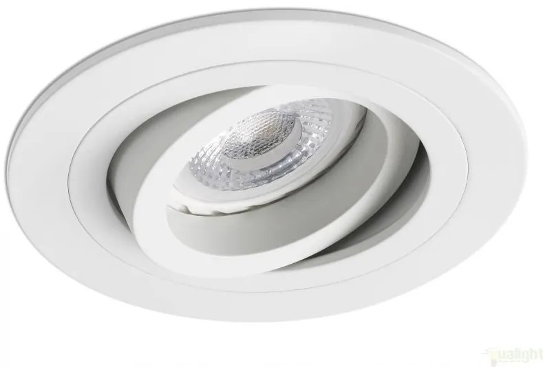 Rama spot directionabil, incastrabil, alb, diam. 9,2cm RADON-R, 43398