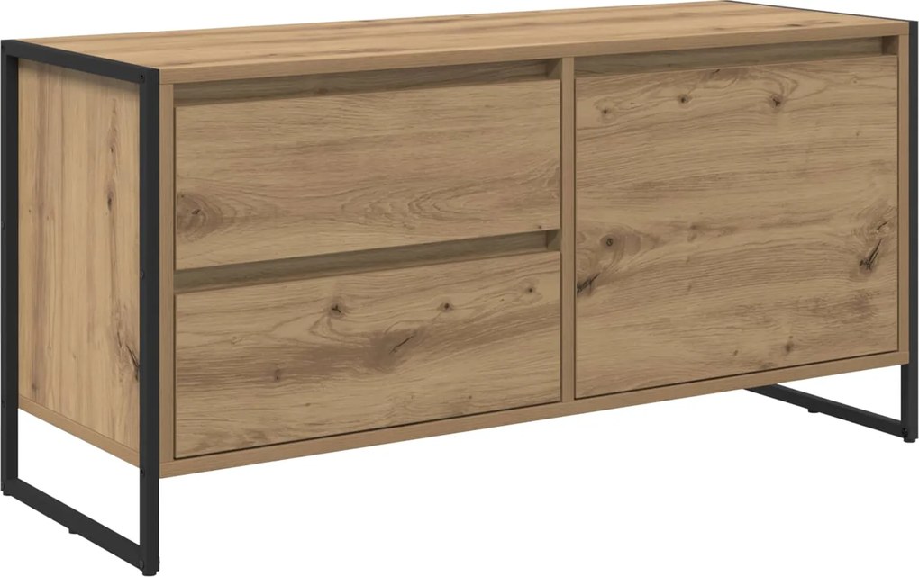 vidaXL Cabinet TV Stejar artizanal 100 x 36 x 49.5 cm Lemn compozit