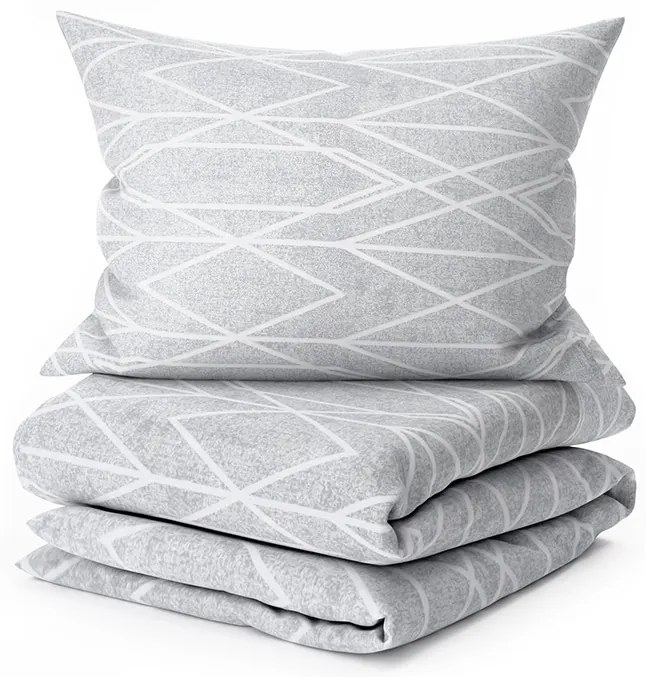 Lenjerie de pat din bumbac Renforce GRAY STRIPES gri Dimensiune lenjerie de pat: 70 x 90 cm | 140 x 200 cm