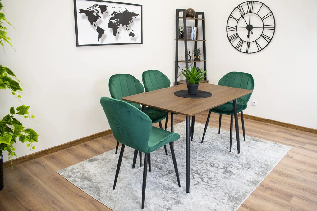 Masa de sufragerie cu blat in decor frasin WERONA 120x80