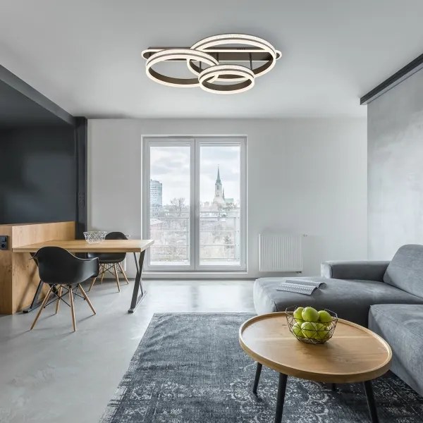 Plafonieră LED dimabilă Globo 67314-75 GROUNI LED/75W/230V + telecomandă