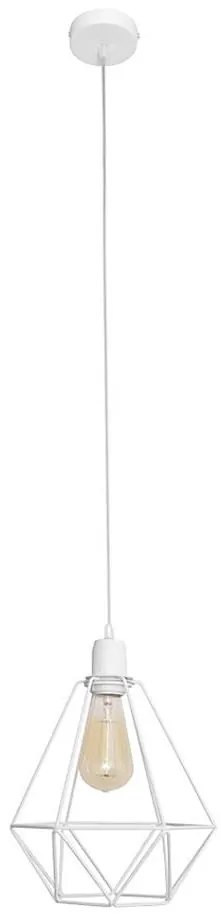 Lustra KARO 1xE27/15W/230V alb