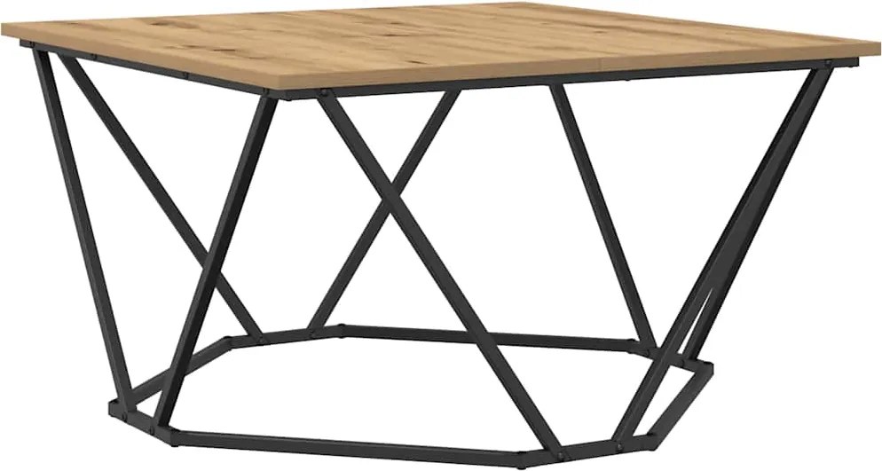 vidaXL Masă de cafea Stejar Artizanal 80 x 80 x 45 cm