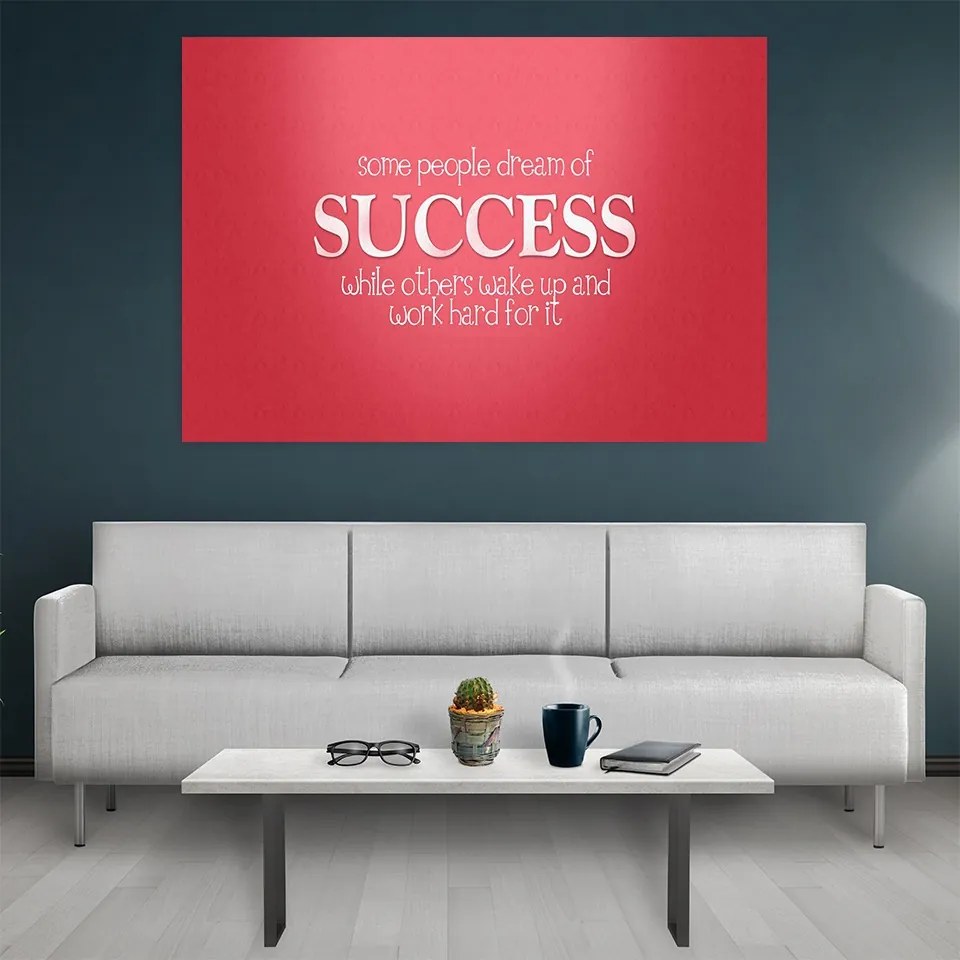 Tablou canvas Motivational Success 120x80 cm