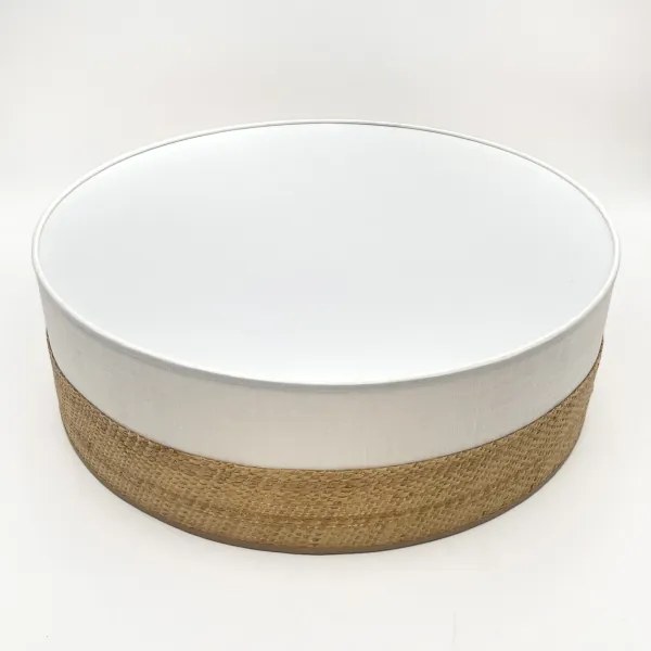 Plafonieră LED SIRJA BOHO LED/36W/230V Ø 45 cm bej/alb