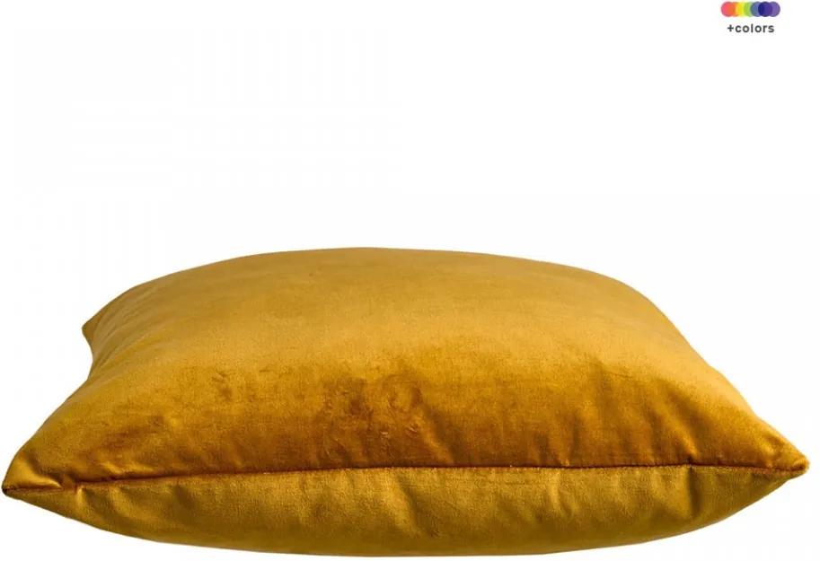 Perna decorativa patrata aurie din bumbac 55x55 cm Venua Gold Pols Potten