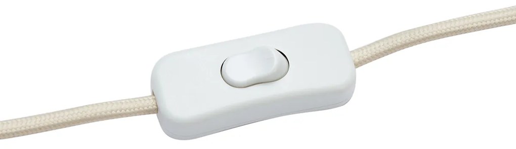 Lampă de masă Japandi bej cu abajur din in - Timo