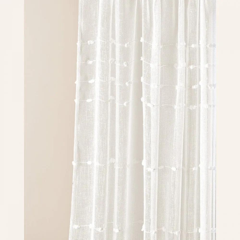Perdea modernă crem Marisa cu bandă de agățat 250 x 250 cm