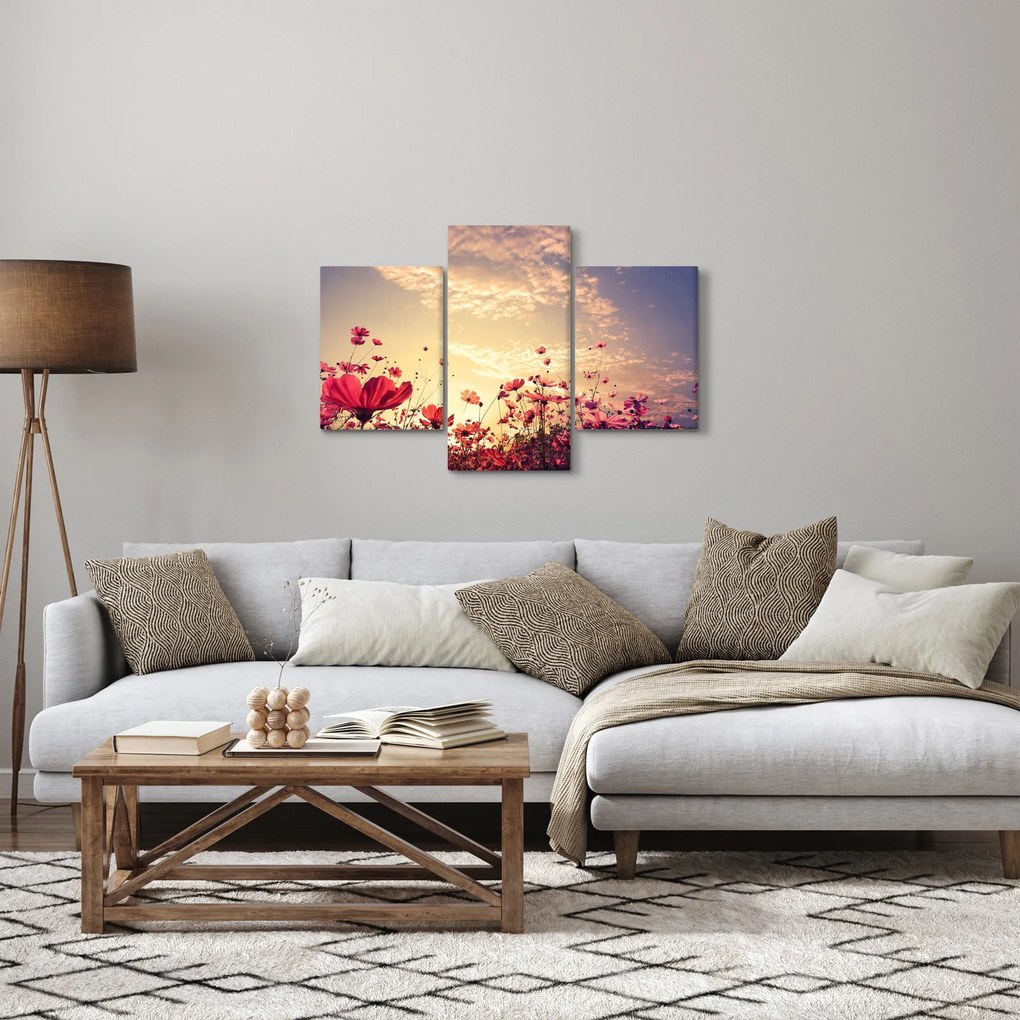 Tablou - Lunca cu flori (90x60 cm)