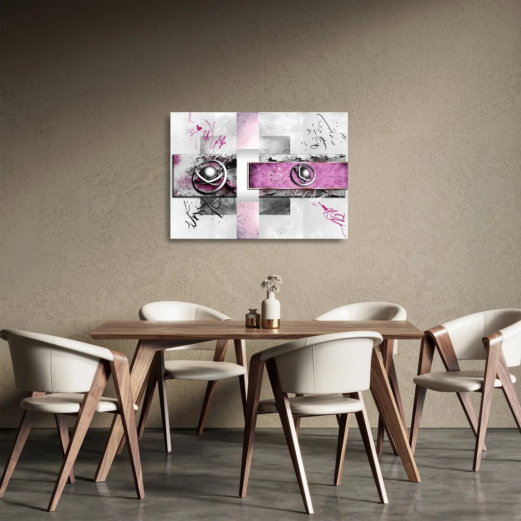 Tablou pe sticlă abstracție (70x50 cm)