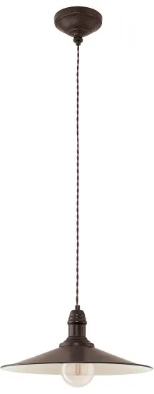 Eglo 49456 STOCKBURY - Lampă suspendată pe cablu, 1xE27/60W/230V, Ø 36 cm