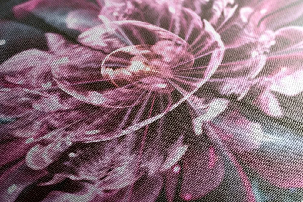 Tablou floare magică roz