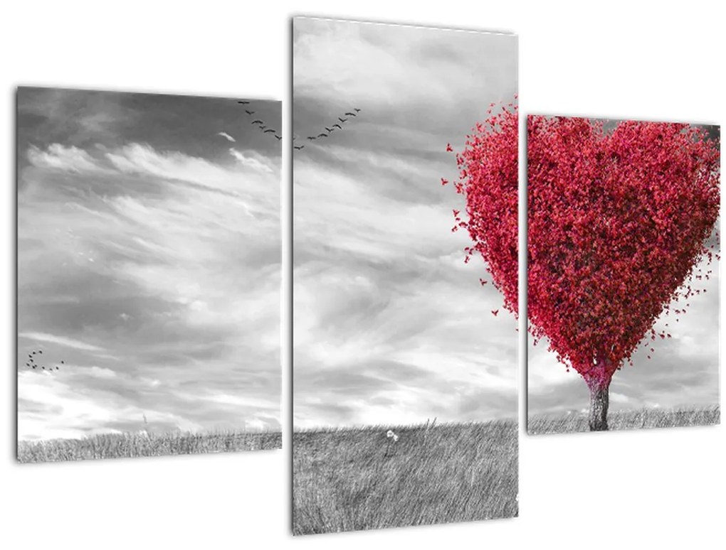 Tablou -Inima din coroanele copacilor (90x60 cm)