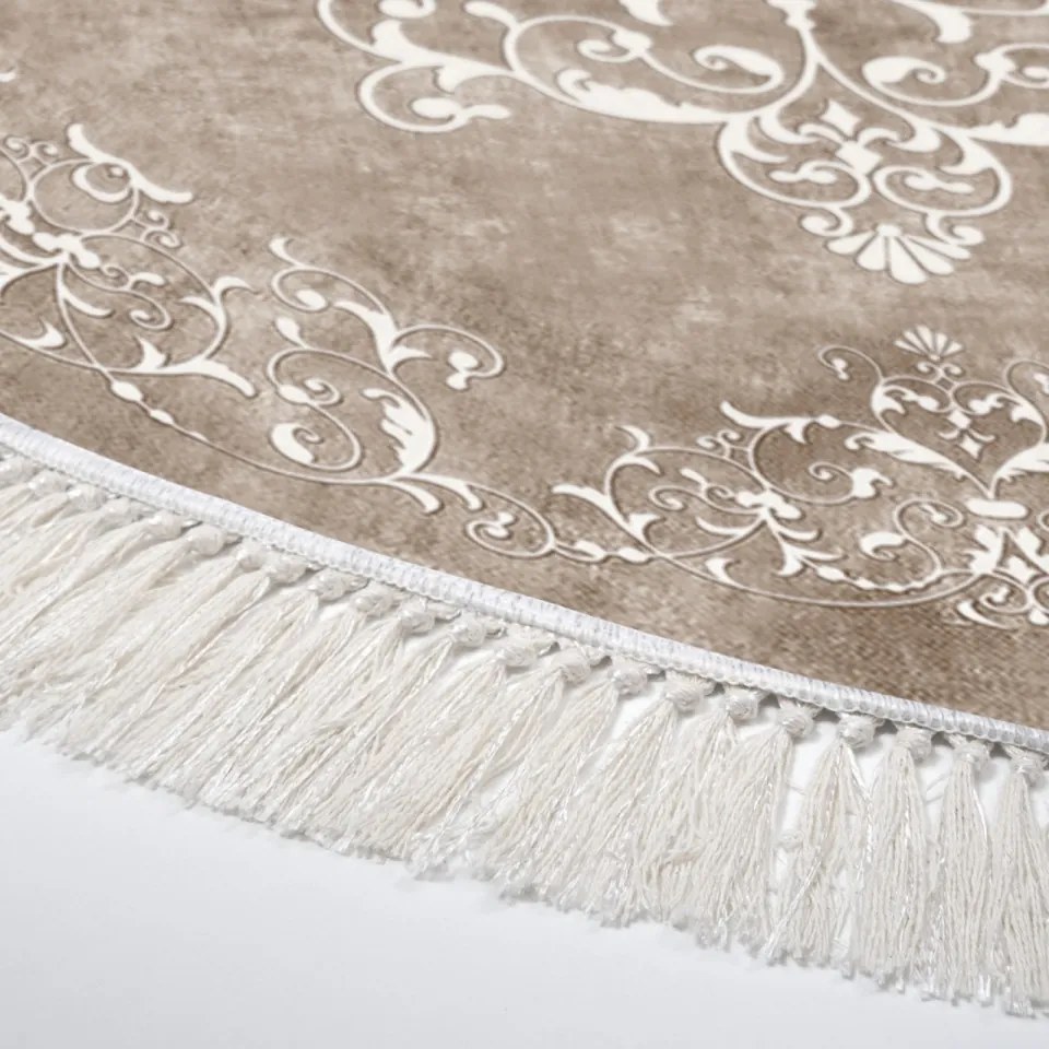 Covor Living ALN400616BJ17, Ø 100 cm, Bej