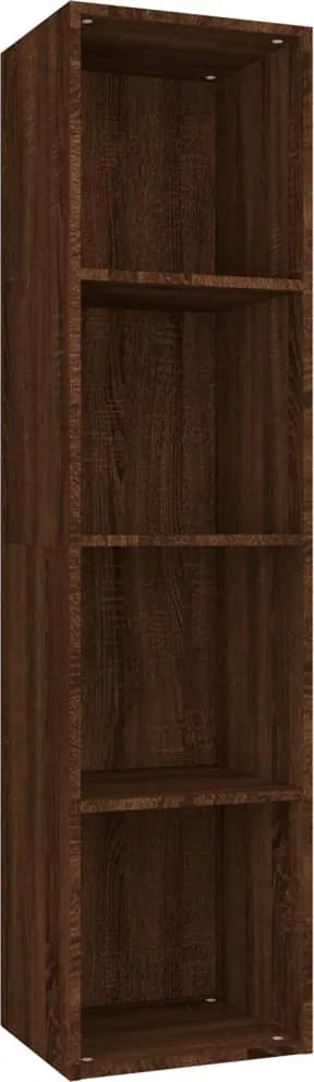 vidaXL Bibliotecă/dulap TV, stejar maro, 36x30x143 cm, lemn prelucrat