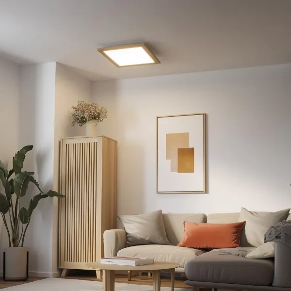 Plafonieră LED Brilagi SLIMFRAME WOOD LED/36W/230V 49,5x49,5 cm maro