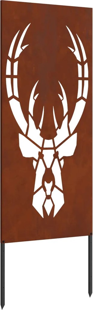 vidaXL Ecran de intimitate pentru grădină Ruginit 50 x 140 cm