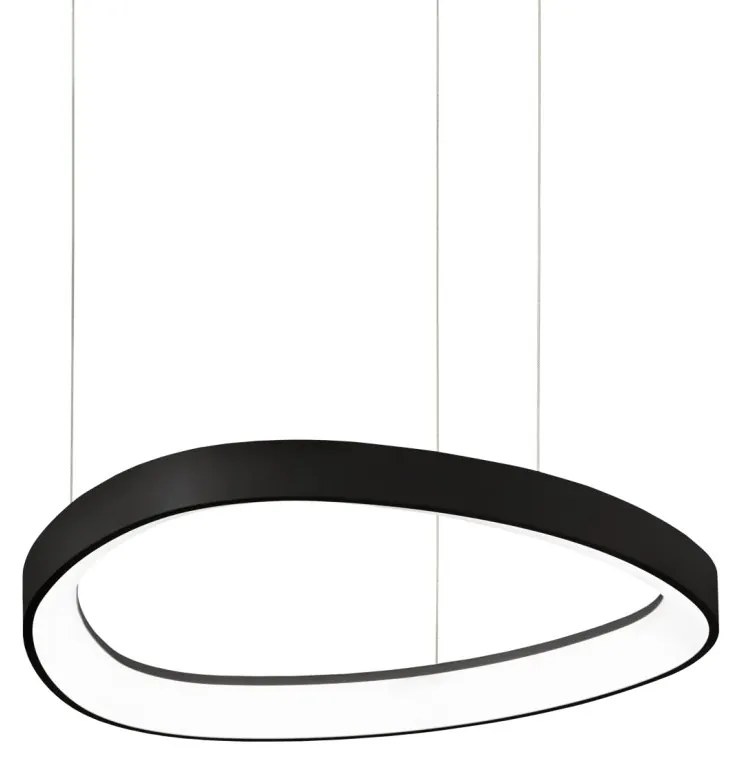 Lustra LED suspendata design circular Gemini sp d042 on-off 2700k negru