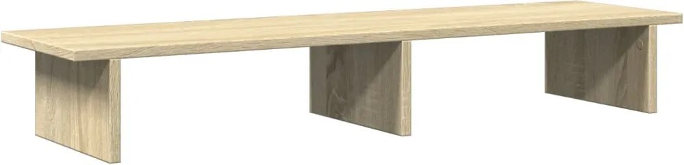 vidaXL Suport de monitor, stejar sonoma, 100x27x15 cm, lemn prelucrat