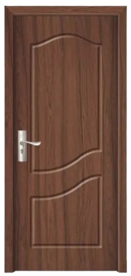 Usa Interior din MDF Novo Doors ND80, Cadru din Lemn Masiv, KIT COMPLET, Toc , Manere si balamale incluse (Culoare: Nuc, Toc: Fix, Maner: Standard,