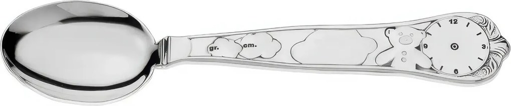 Lingurita argint masiv botez Ursulet