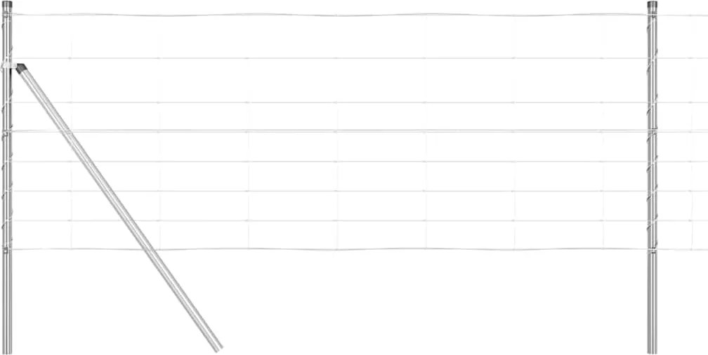 vidaXL Stâlp de gard. Galvanizat 25 x 0,8 m Oțel