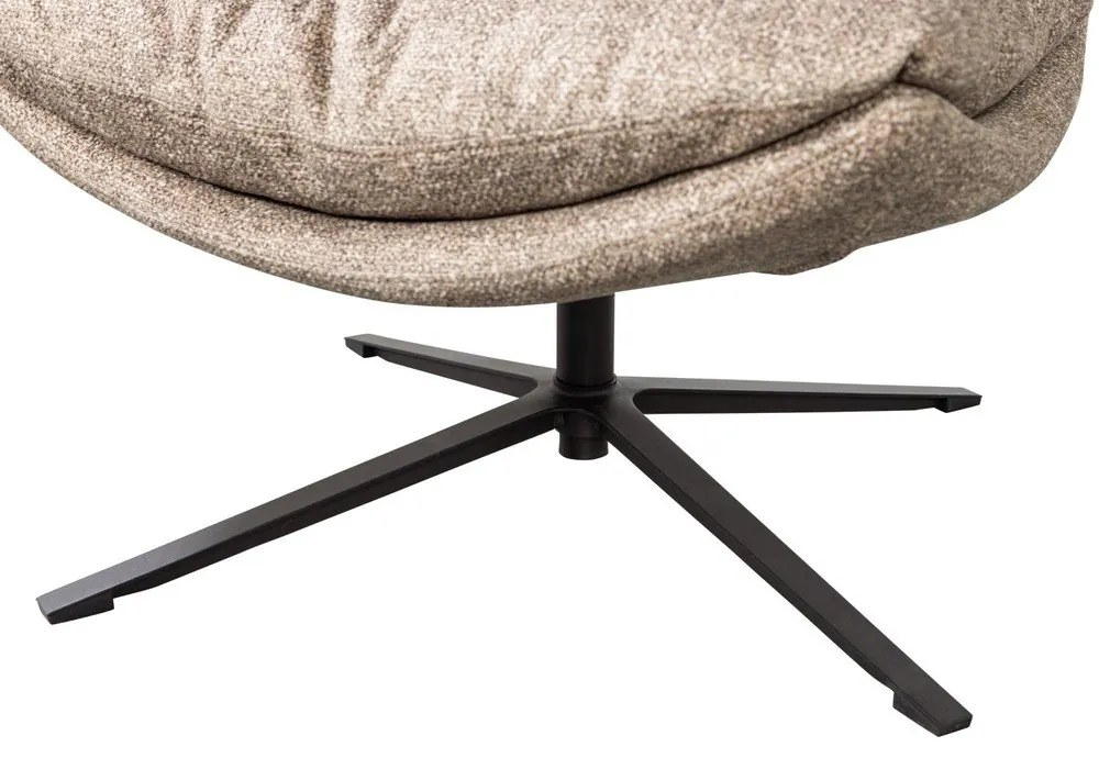 Fotoliu în culoare naturală pivotant Arve – WOOOD