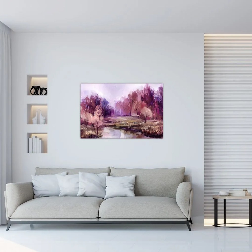 Tablou - Peisaj de toamnă - pictură (90x60 cm)