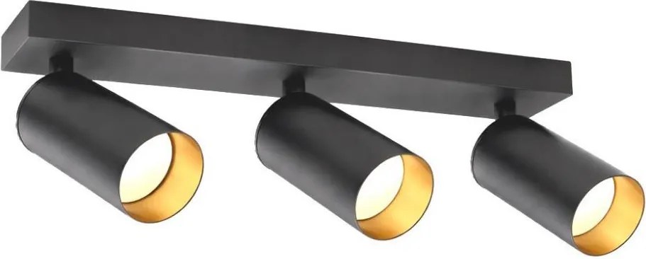 Lampă spot FILO 3xGU10/30W/230V negru/auriu