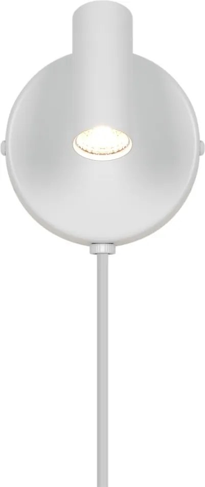 Aplica de perete cu spot LED directionabil Omari Round alb
