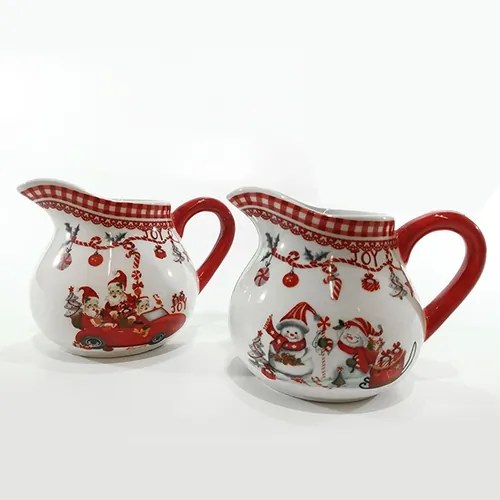 Cana din ceramica pentru lapte Christmas 9 cm - 2 cm