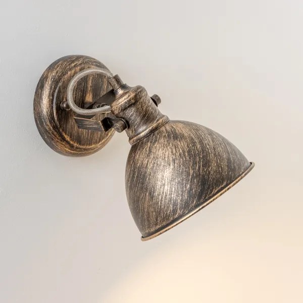 Spot de perete Brilagi TECHNO 1xE27/60W/230V bronz/patină