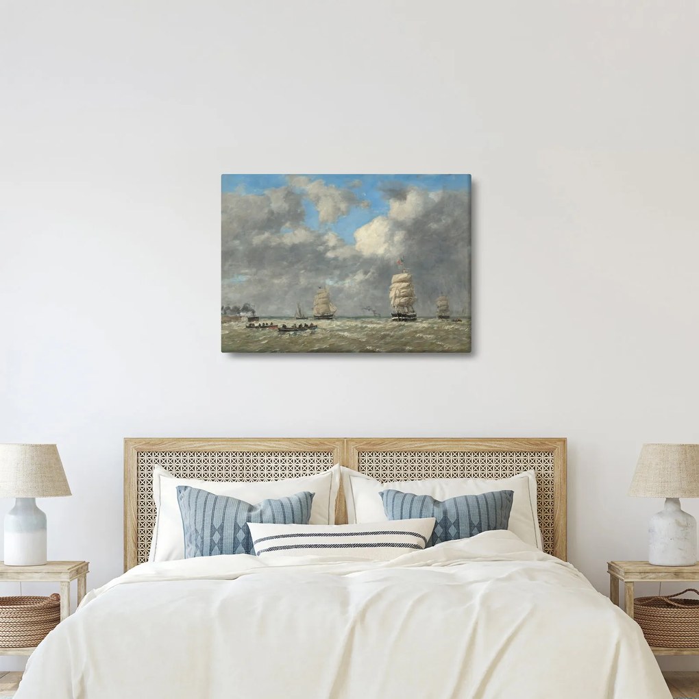 Tablou - Eugène Boudin, Le Havre, reproducere (70x50 cm)