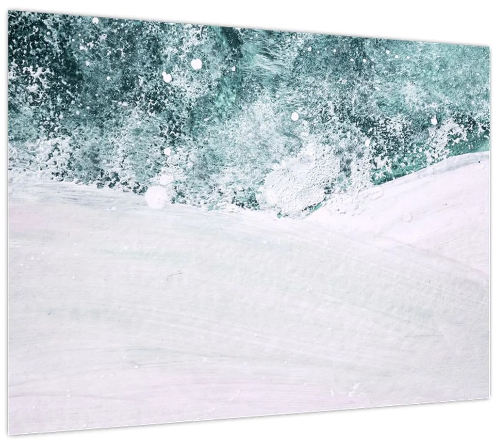 Tablou - Turcoaz abstractizare (70x50 cm)