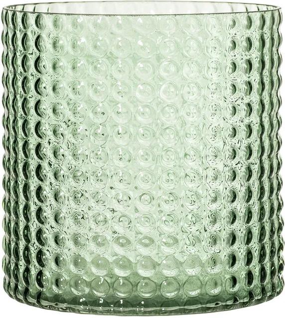 Vaza verde din sticla 16 cm Bubbles Bloomingville