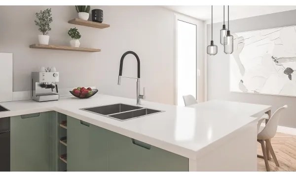 GROHE 31577SD1 - Chiuvetă de bucătărie K700U, 595 × 450 mm, inox