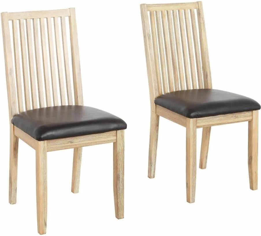 Set 2 scaune din lemn masiv de salcâm Støraa Mio