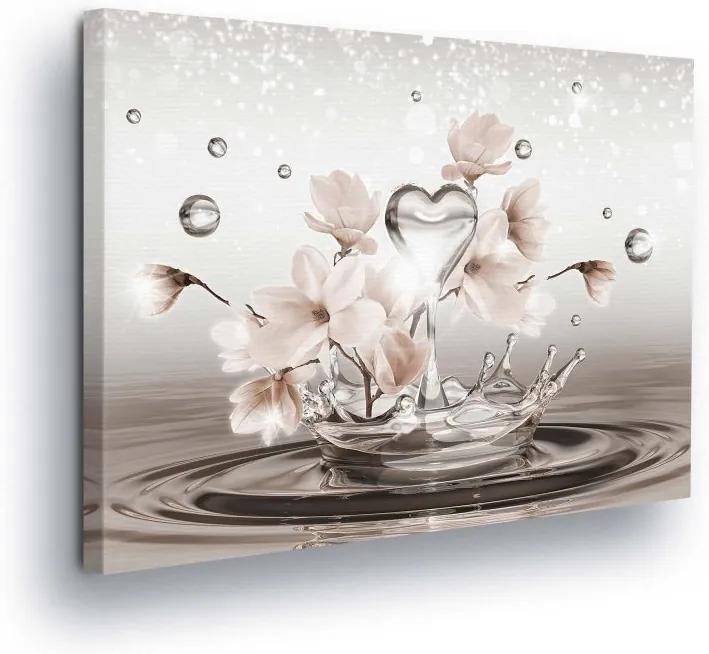 GLIX Tablou - Flowers on Water Level II 80x60 cm
