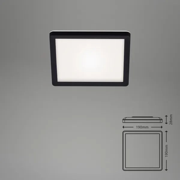 Plafonieră LED SLIM LED/12W/230V 19x19 cm Briloner 7153-415
