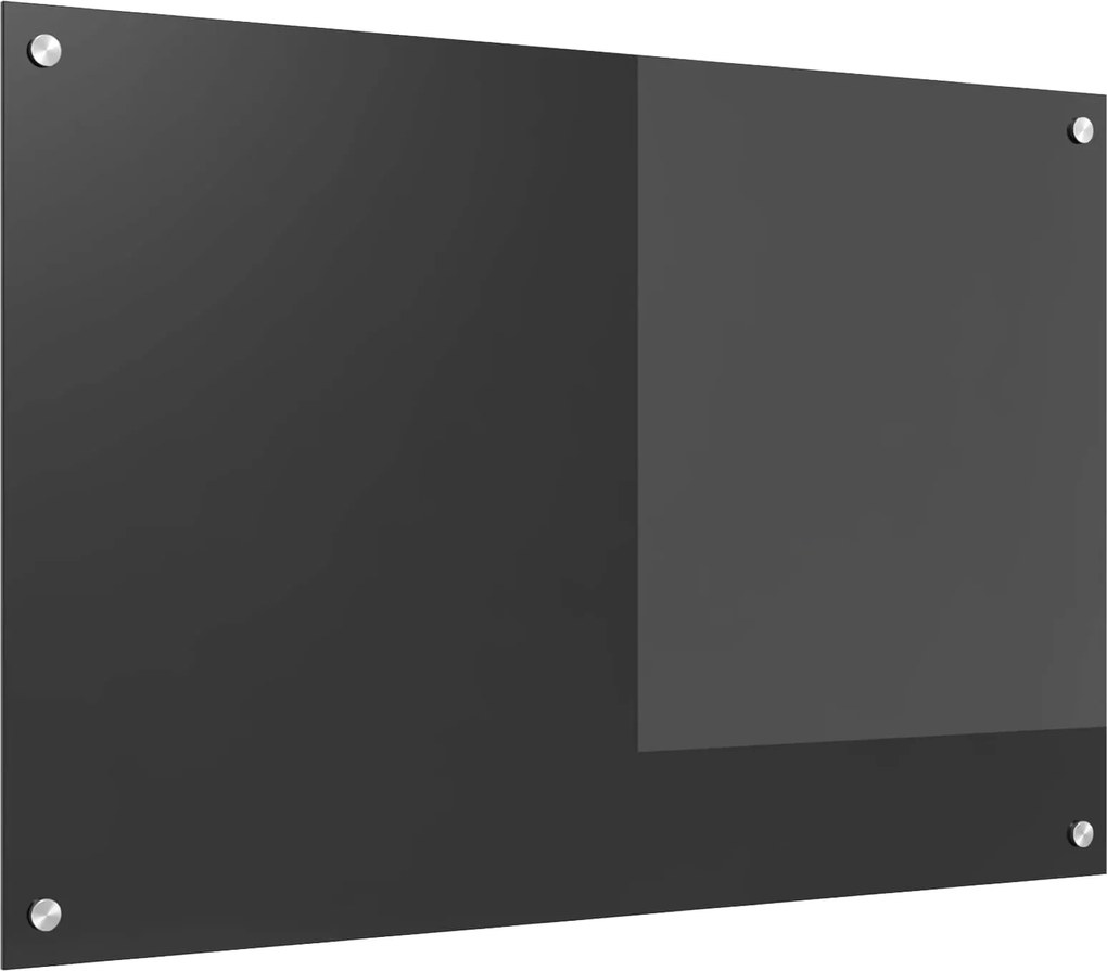 vidaXL Panou de bucătărie Gri închis 90 x 60 cm sticlă securizată