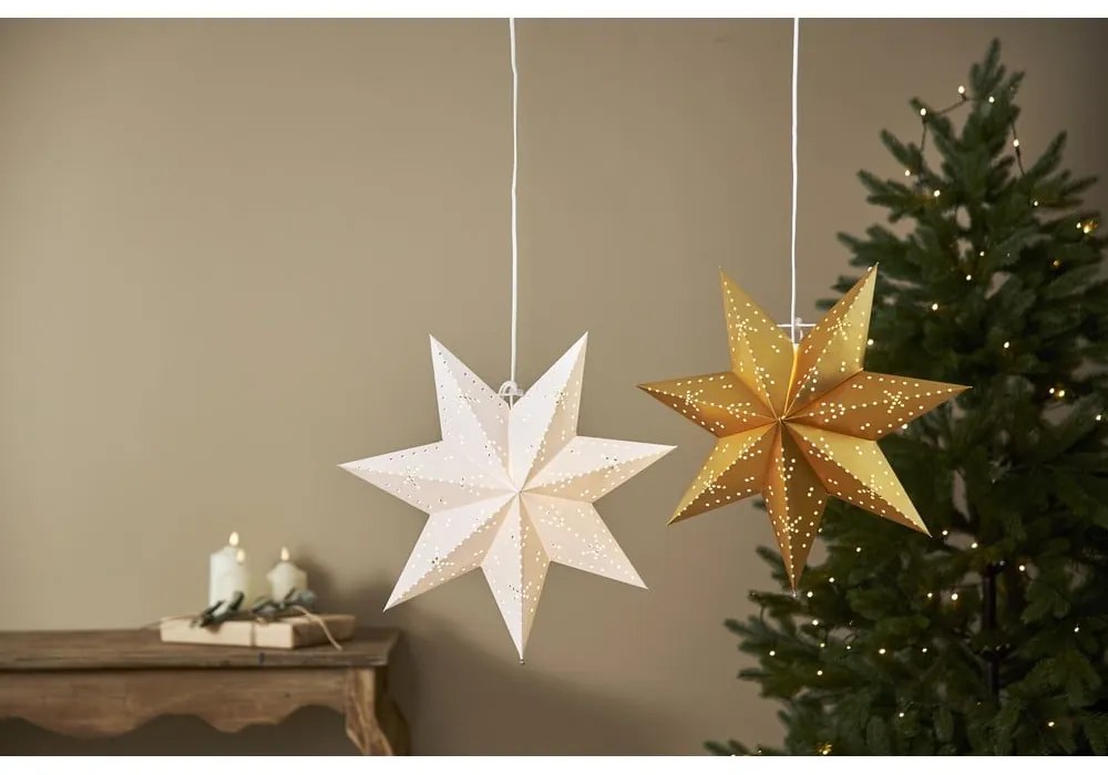Decorațiune luminoasă de Crăciun de culoare aurie ø 45 cm Classic - Star Trading