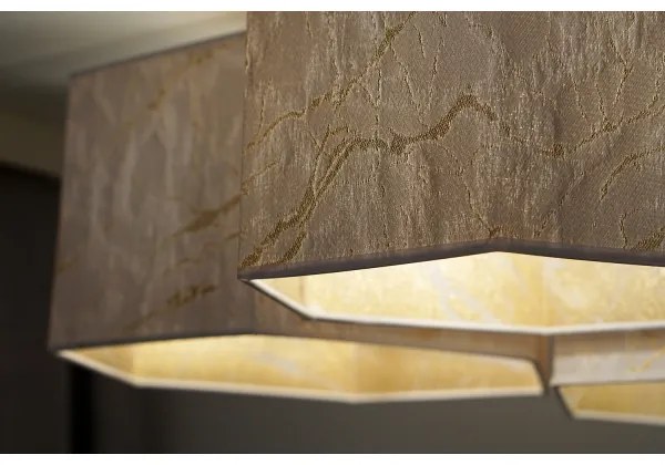 Lustră aplicată Duolla ROLLER TRIO HEX 3xE27/15W/230V alb/auriu