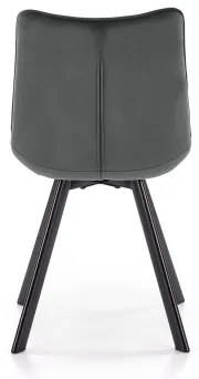 Scaun de dining COMORO, 1 buc., gri închis