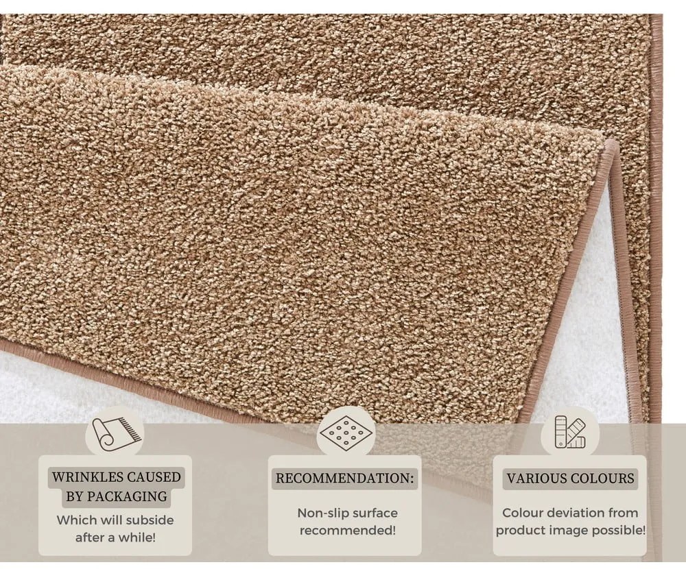 Covor Hanse Home Pure, 80x200 cm, maro