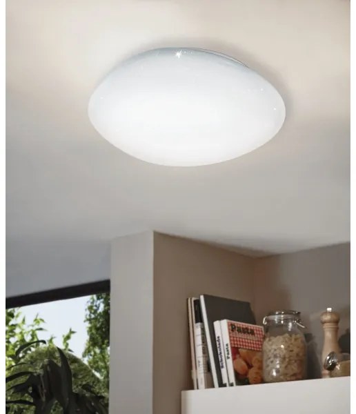 Eglo 98227 - Plafonieră LED SILERAS-A, dimabilă, LED/24W/230V, Ø45 cm + telecomandă